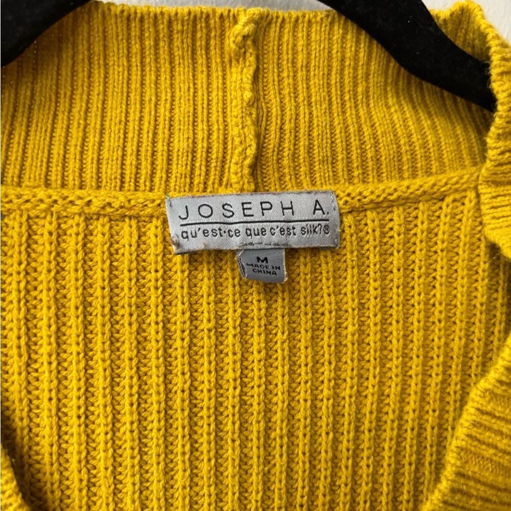 Joseph Yellow V-Neck Women's Sweater - Picture 2 of 4